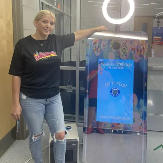 Full Length Magic Mirror Photo Booth with Touch Screen Display thumbnail 3