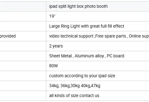 High Quality Aluminum iPad Photo Booth With Flight Case Wood Grain 13 Inch DSLR Salsa Props thumbnail 2