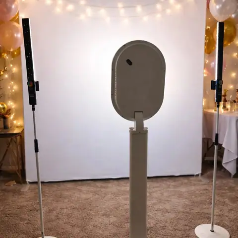 Portable DSLR Salsa iPad Photo Booth 3 Piece With Case 12.9 iPad Compatible With Built-in Flash