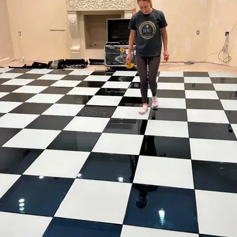 MM Magnetic LED Dancing Floor Outdoor Waterproof IP65 with Light Sensor Touch Effect for Party Events thumbnail 3