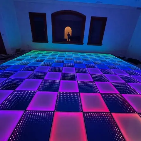 MM Magnetic LED Dancing Floor Outdoor Waterproof IP65 with Light Sensor Touch Effect for Party Events