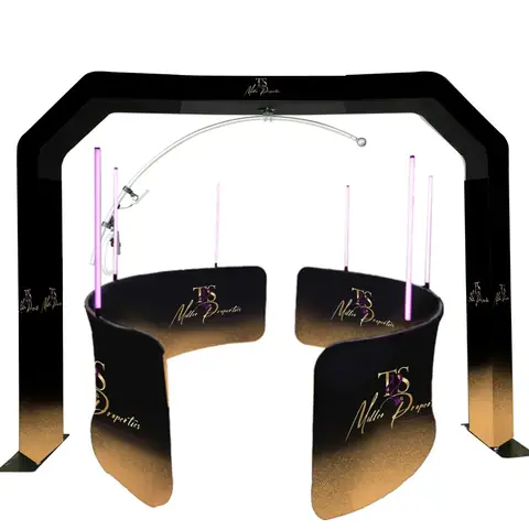 2026 New Technology 360 Photo Booth Set for Wedding Party Overhead 360 Photo Booth 360 thumbnail 3