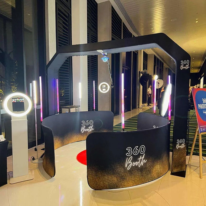 360 video booth for sale factory-direct photo booth rental business image 3