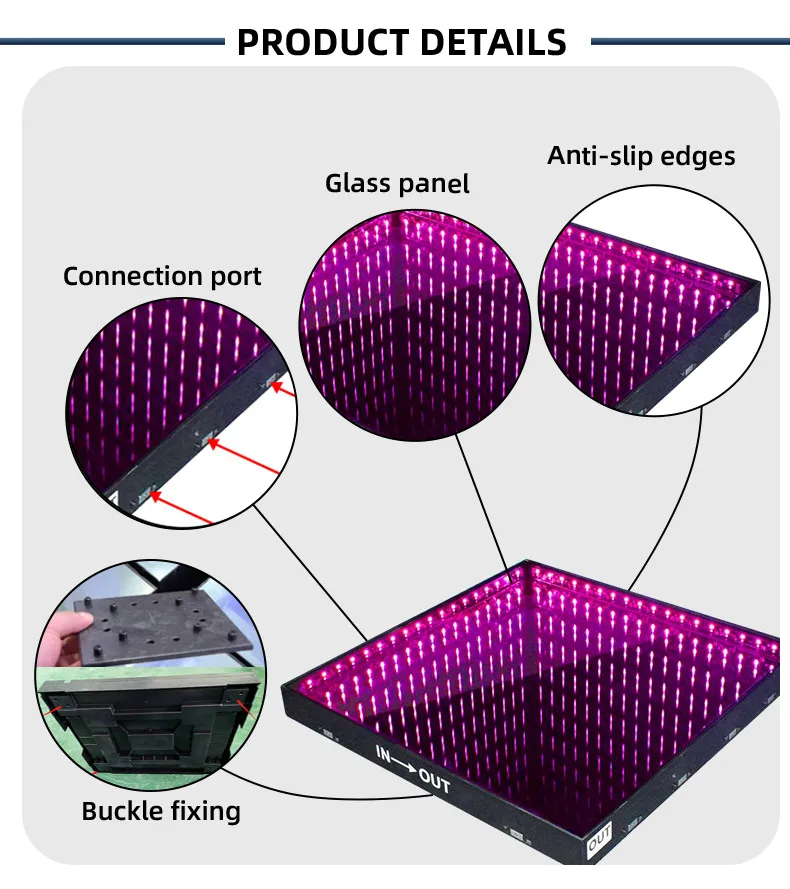 illuminated dance floor factory-direct led dance floor event rental image 4